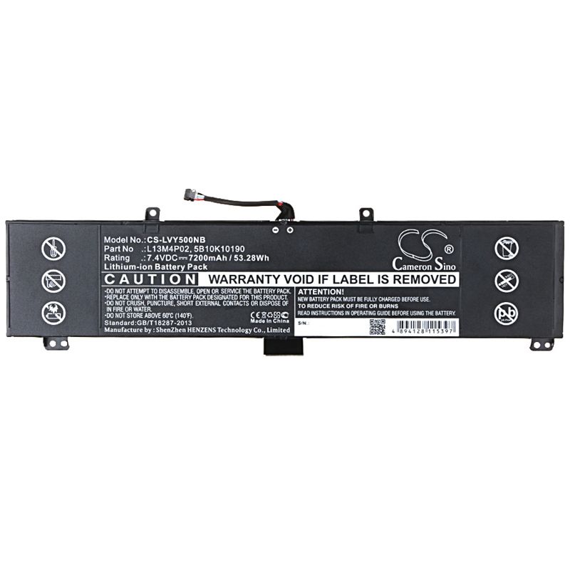 Li-ion Battery Fits Lenovo, Erazer Y50, Y50-70, Y50-70am-ifi 7.4v, 7200mah Notebook & Laptop Cameron Sino Technology Limited