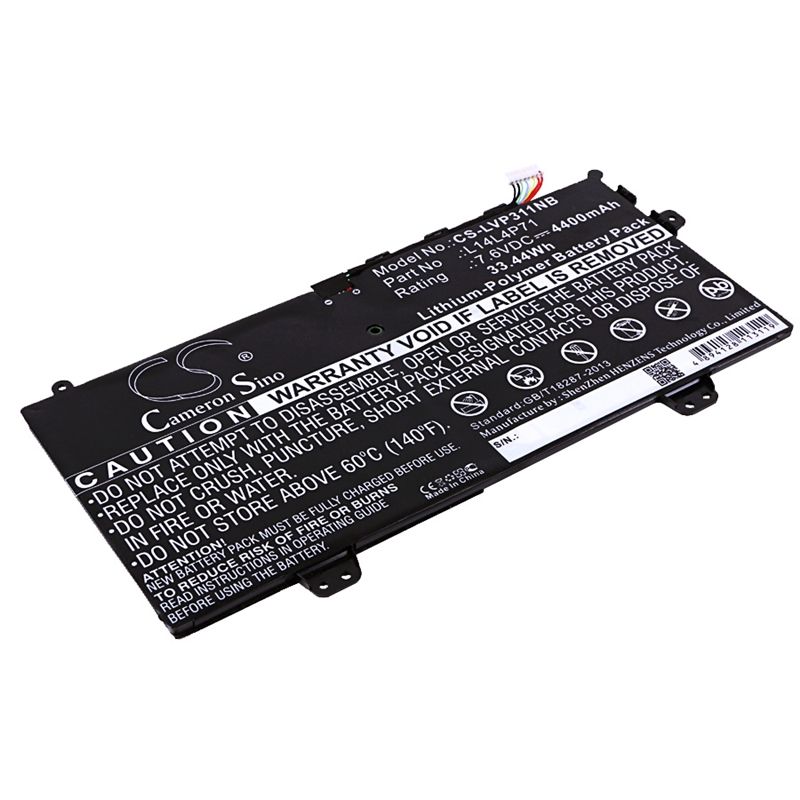 Li-Polymer Battery fits Lenovo, 80j80021us, yoga 3 11-5y10, yoga 3 Pro 11 7.6V, 4400mAh Notebook & Laptop Cameron Sino Technology Limited