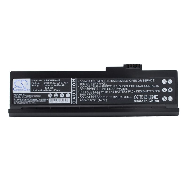 Li-ion Battery fits Lenovo, ideapad U110, ideapad U110 11306, ideapad U110 2304 10.8V, 4400mAh Computer Cameron Sino Technology Limited (Suspended)