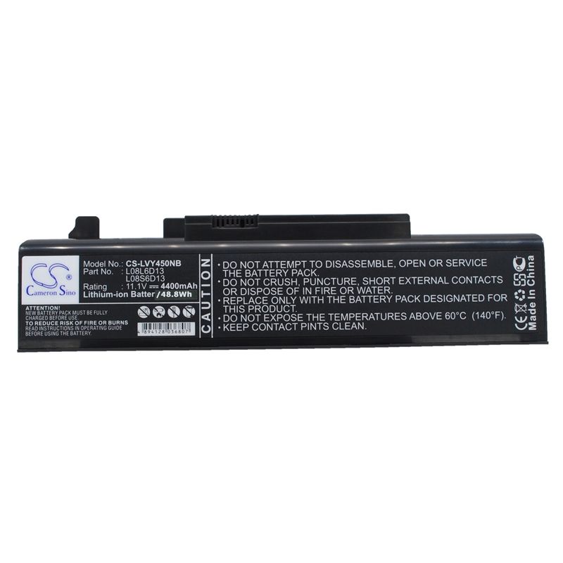 Li-ion Battery fits Lenovo, ideapad Y450, ideapad Y450 20020, ideapad Y450 4189 11.1V, 4400mAh Notebook & Laptop Cameron Sino Technology Limited