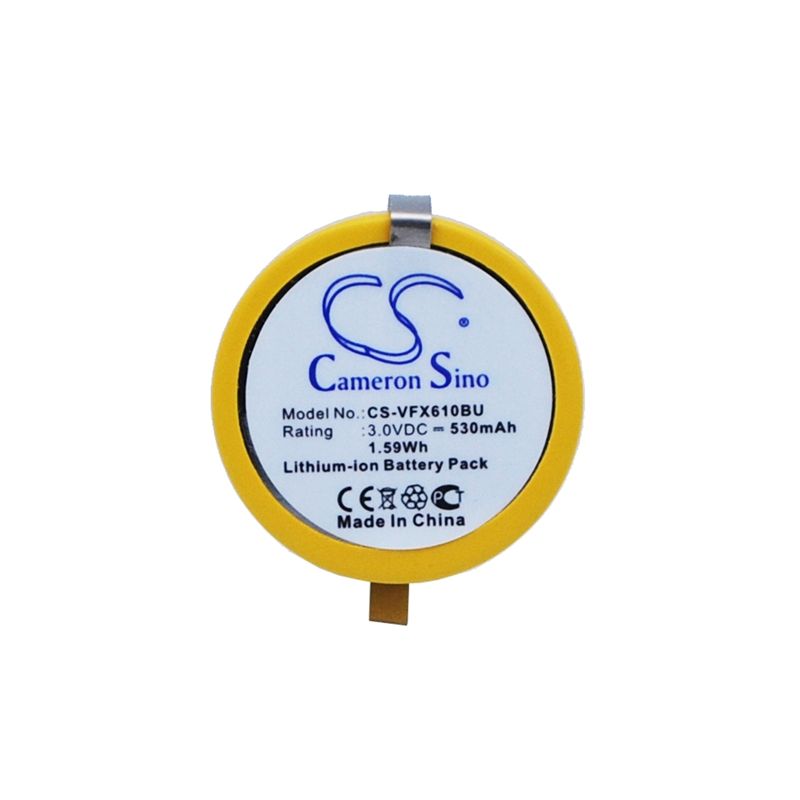 Li-ion Battery fits Verifone, Vx610, Vx610 Wireless Credit Card Machine, Vx610 Wireless Terminal 3.0V, 530mAh CMOS / BackUp Cameron Sino Technology Limited