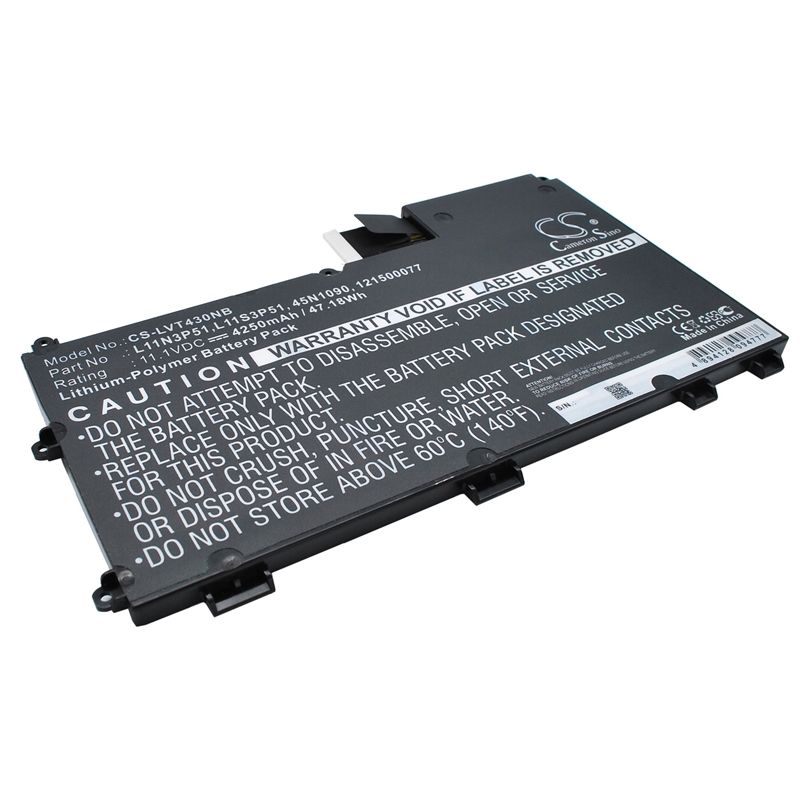 Li-polymer Battery Fits Lenovo, Thinkpad T430u 11.1v, 4250mah Notebook & Laptop Cameron Sino Technology Limited