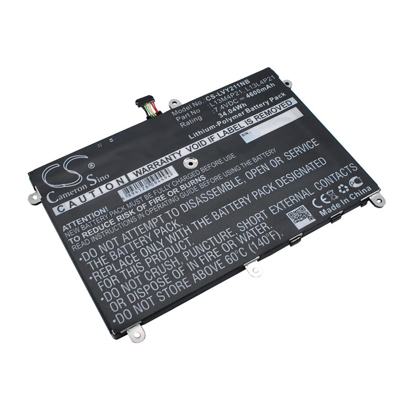 Li-polymer Battery Fits Lenovo, Yoga 2 11, Yoga 2 11 11.6", Yoga 2 11-59417913 7.4v, 4600mah Notebook & Laptop Cameron Sino Technology Limited