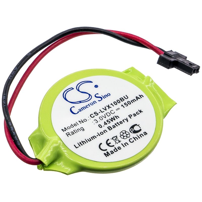 Li-ion Battery fits Lenovo, Thinkpad X100e, Thinkpad X100e 2876, Thinkpad X100e 3506 3.0V, 150mAh CMOS / BackUp Cameron Sino Technology Limited
