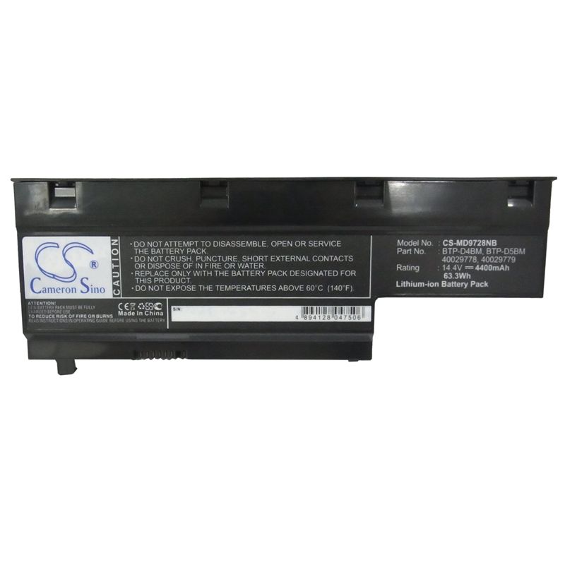Li-ion Battery fits Medion, akoya E7211, akoya E7212, akoya E7214 14.4V, 4400mAh Notebook & Laptop Cameron Sino Technology Limited