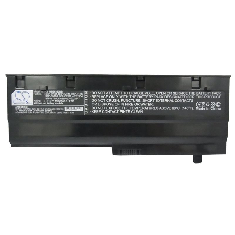 Li-ion Battery fits Medion, akoya Md96215, akoya Md96330, akoya Md96350 11.1V, 6600mAh Notebook & Laptop Cameron Sino Technology Limited