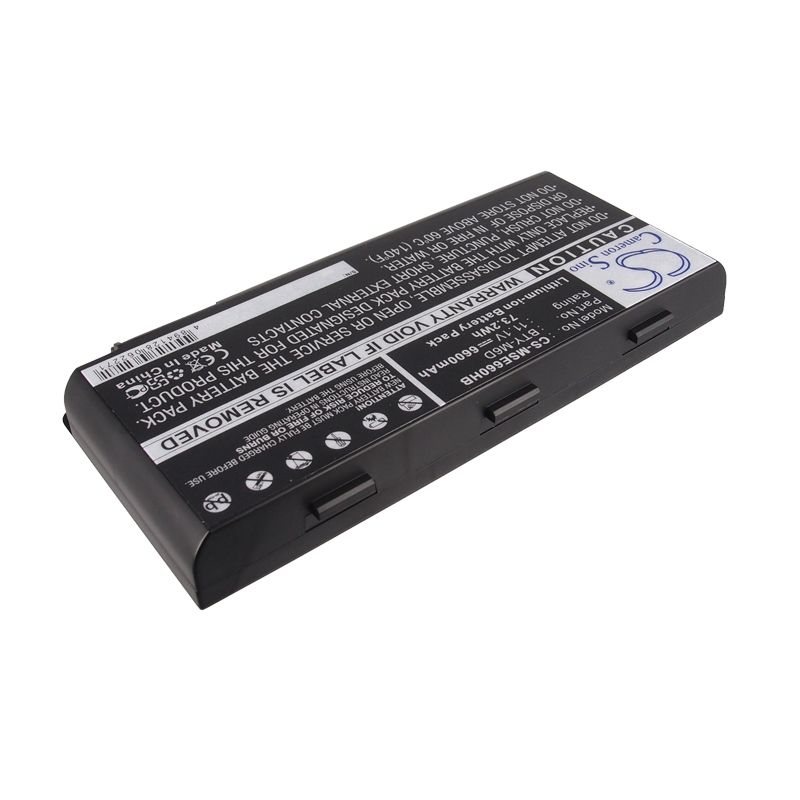 Li-ion Battery Fits Medion, Erazer X6811, Erazer X6813, Msi 11.1v, 6600mah Notebook & Laptop Cameron Sino Technology Limited