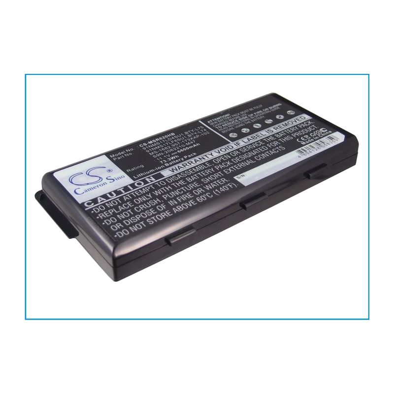 Li-ion Battery Fits Msi, A5000, A6005, A7200 11.1v, 6600mah Notebook & Laptop Cameron Sino Technology Limited