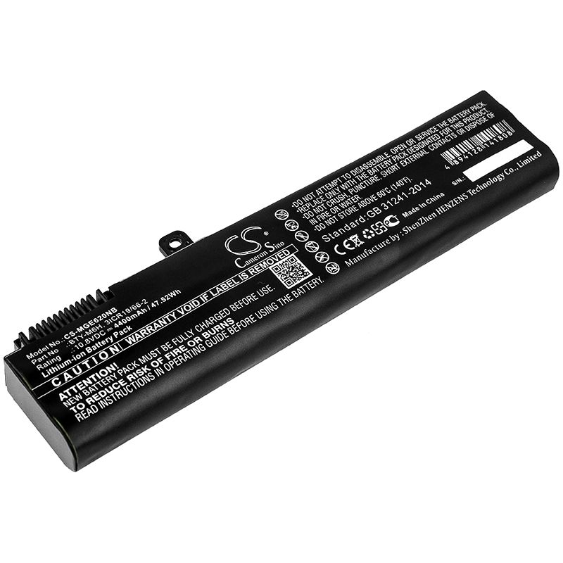 Li-ion Battery fits Msi, ge62, ge62 2qc-264xcn, ge62 2qc-648xcn 10.8V, 4400mAh Notebook & Laptop Cameron Sino Technology Limited