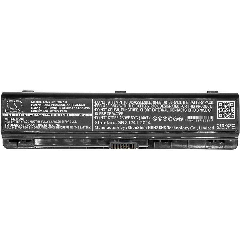Li-ion Battery fits Samsung, np200b, np200b4, np200b5 10.8V, 4400mAh Notebook & Laptop Cameron Sino Technology Limited