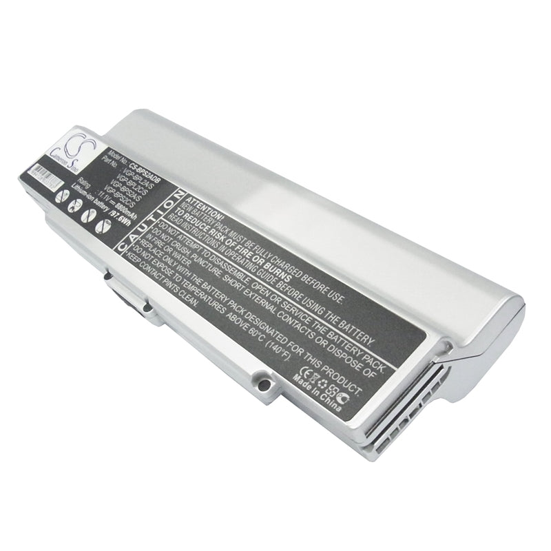 Li-ion Battery fits Sony, vaio Vgn-c140g/b, vaio Vgn-c150p/b, vaio Vgn-c190 11.1V, 8800mAh Notebook & Laptop Cameron Sino Technology Limited