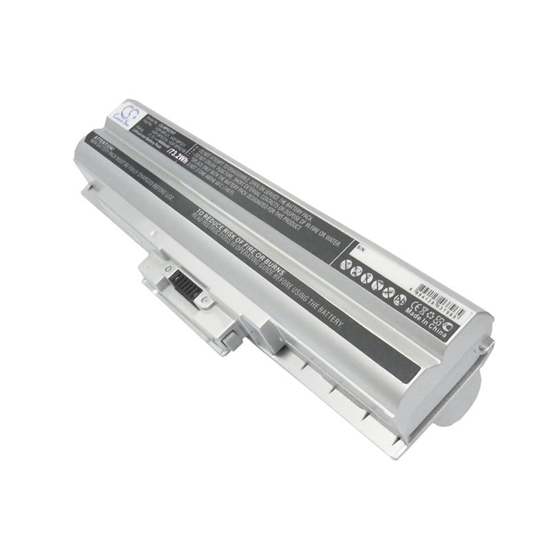 Silver 11.1V 6600mAh Sony, aio Vpcf11jfx/b Vaio Vpcf11m1e, pcg-81311l, vaio Vgn-aw41jf Replacement Battery Notebook & Laptop Cameron Sino Technology Limited