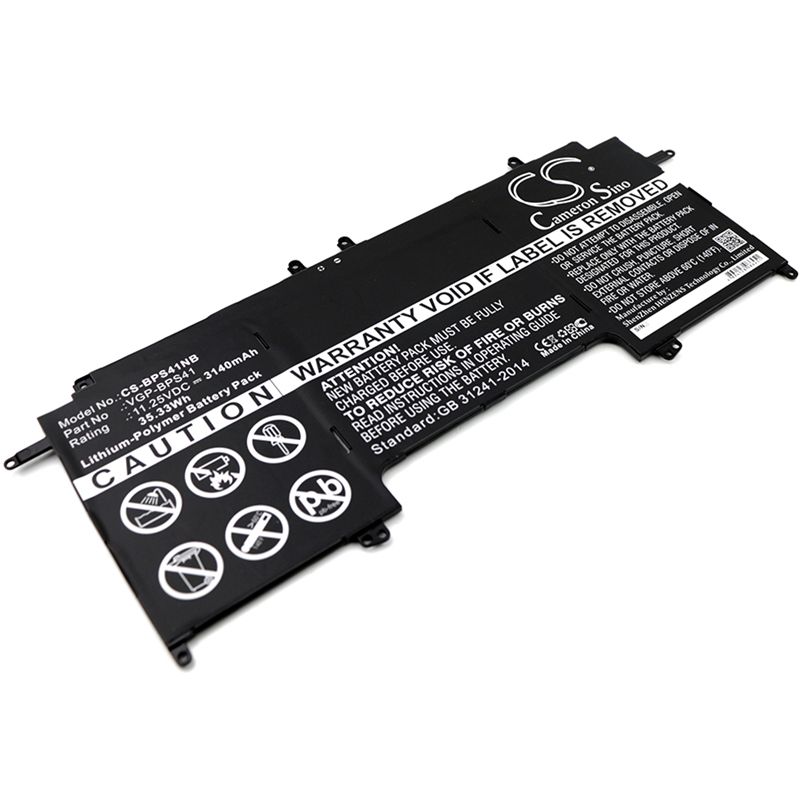 Li-Polymer Battery fits Sony, svf13n, svf13n12cw, svf13n13cxb 11.25V, 3140mAh Notebook & Laptop Cameron Sino Technology Limited