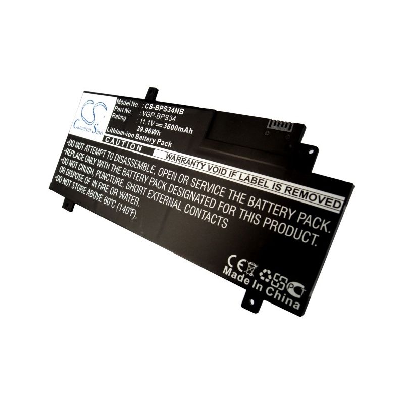 Li-ion Battery Fits Sony, F15a16, F15a16sc, Svf15a13cw 11.1v, 3600mah Notebook & Laptop Cameron Sino Technology Limited