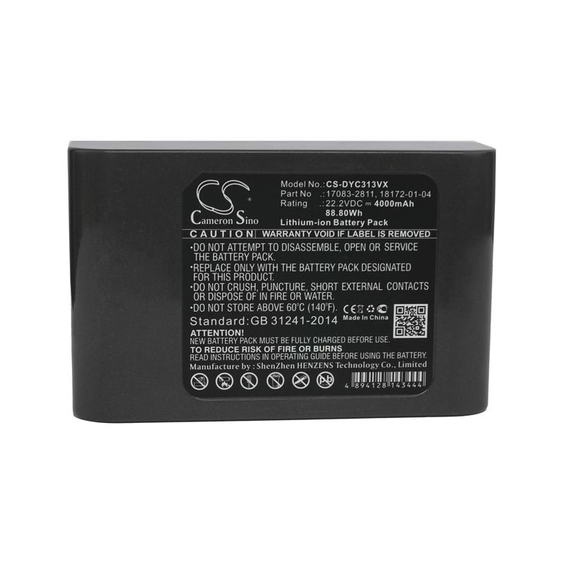4000mAh Li-ion Battery fits Dyson, Dc31, Dc31 Animal, Dc34 22.2V Vacuum Cameron Sino Technology Limited