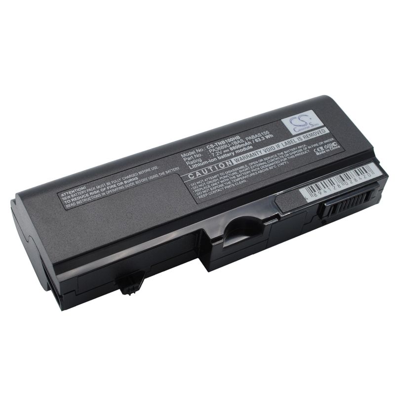 Li-ion Battery fits Toshiba, nb100, nb100/h, nb100/hf 7.2V, 8800mAh Notebook & Laptop Cameron Sino Technology Limited