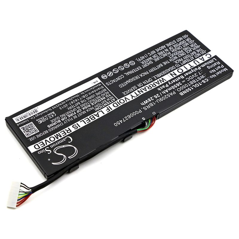 Li-Polymer Battery fits Toshiba, satellite L10t, satellite L10w, satellite L10w-b 7.2V, 3650mAh Notebook & Laptop Cameron Sino Technology Limited