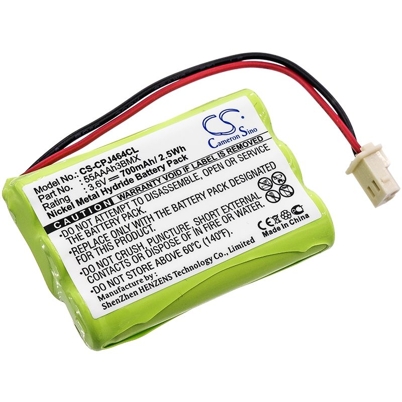 Ni-mh Battery Fits Aastra, Be3850, Be3872, Mod B Plugin 3.6v, 700mah BabyPhone Cameron Sino Technology Limited