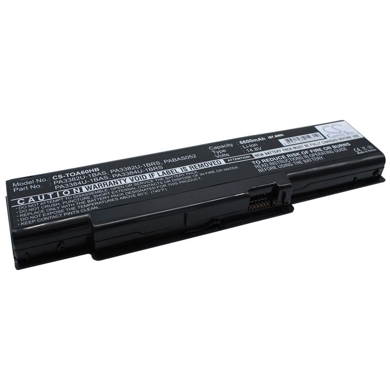 Li-ion Battery fits Toshiba, dynabook Aw2, dynabook Ax/2, dynabook Ax/3 14.8V, 6600mAh Notebook & Laptop Cameron Sino Technology Limited