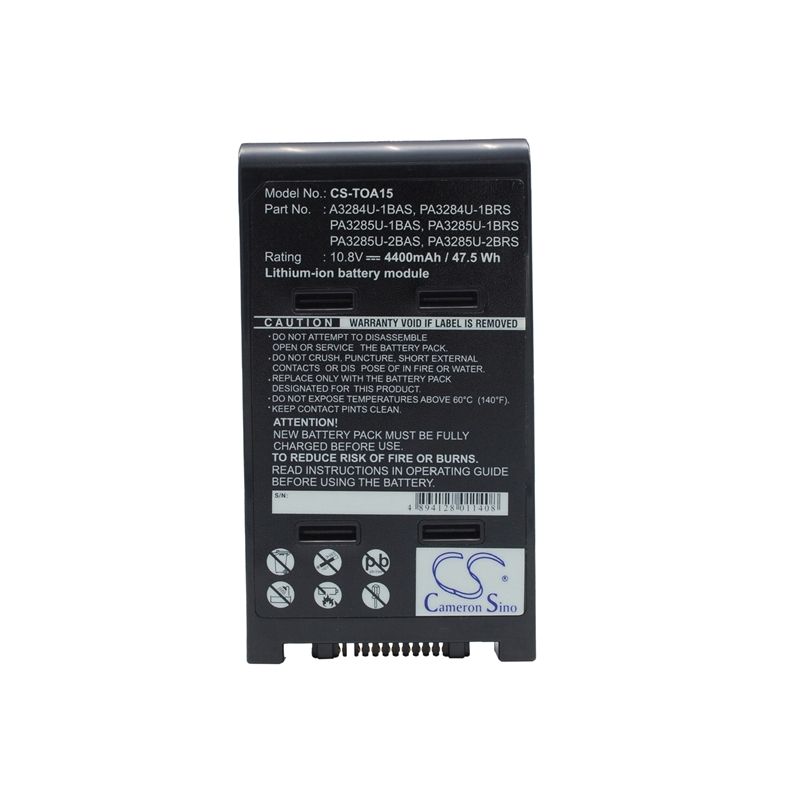 Li-ion Battery fits Toshiba, dynabook Satellite J60 146c/5, dynabook Satellite J60 146c/5x, dynabook Satellite J60 166d/5 10.8V, Notebook & Laptop Cameron Sino Technology Limited