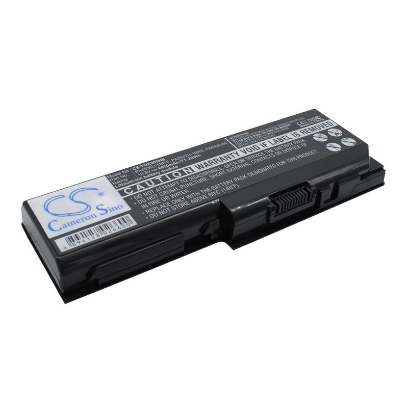 Li-ion Battery fits Toshiba, equium P200, equium P200-178, equium P200-1ed 10.8V, 6600mAh Notebook & Laptop Cameron Sino Technology Limited