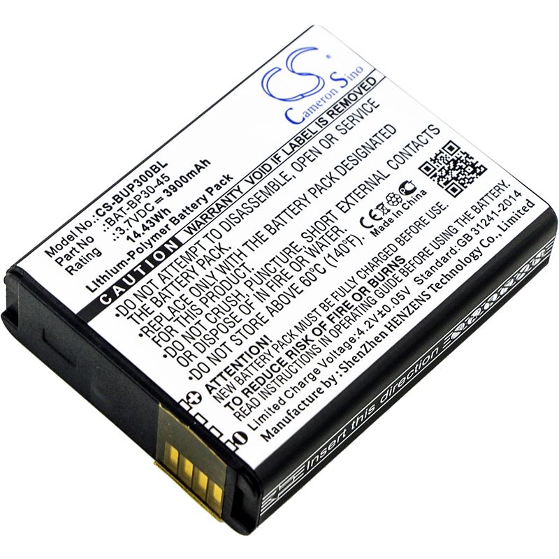 Li-Polymer Battery fits Bluebird, Bp30 3.7V, 3900mAh Barcode Scanner Cameron Sino Technology Limited