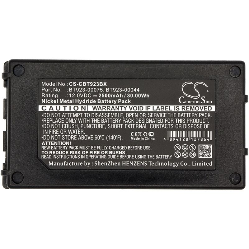 Ni-MH Battery fits Cattron Theimeg, Easy U. Mini, Th-ec 30 U. 40, Th-ec/lo 12.0V, 2500mAh Crane Remote Control Cameron Sino Technology Limited