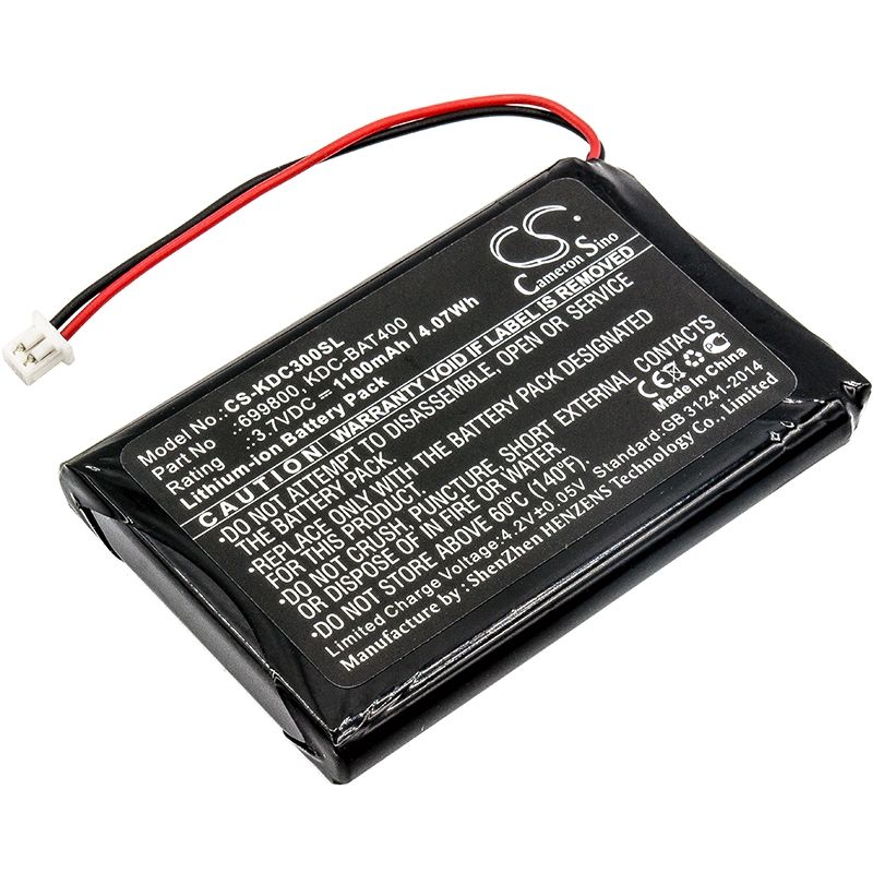 Li-ion Battery Fits Koamtac, Kdc30, Kdc350, Kdc350r2 3.7v, 1100mah Barcode Scanner Cameron Sino Technology Limited