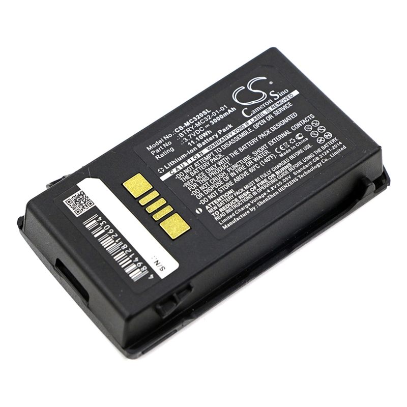 Li-ion Battery fits Motorola, Mc3200, Mc32n0, Zebra 3.7V, 3000mAh Barcode Scanner Cameron Sino Technology Limited
