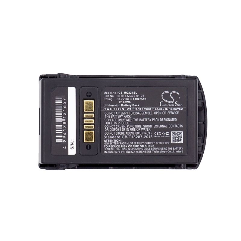 Li-ion Battery Fits Motorola, Mc3200, Mc32n0, Zebra 3.7v, 4800mah Barcode Scanner Cameron Sino Technology Limited