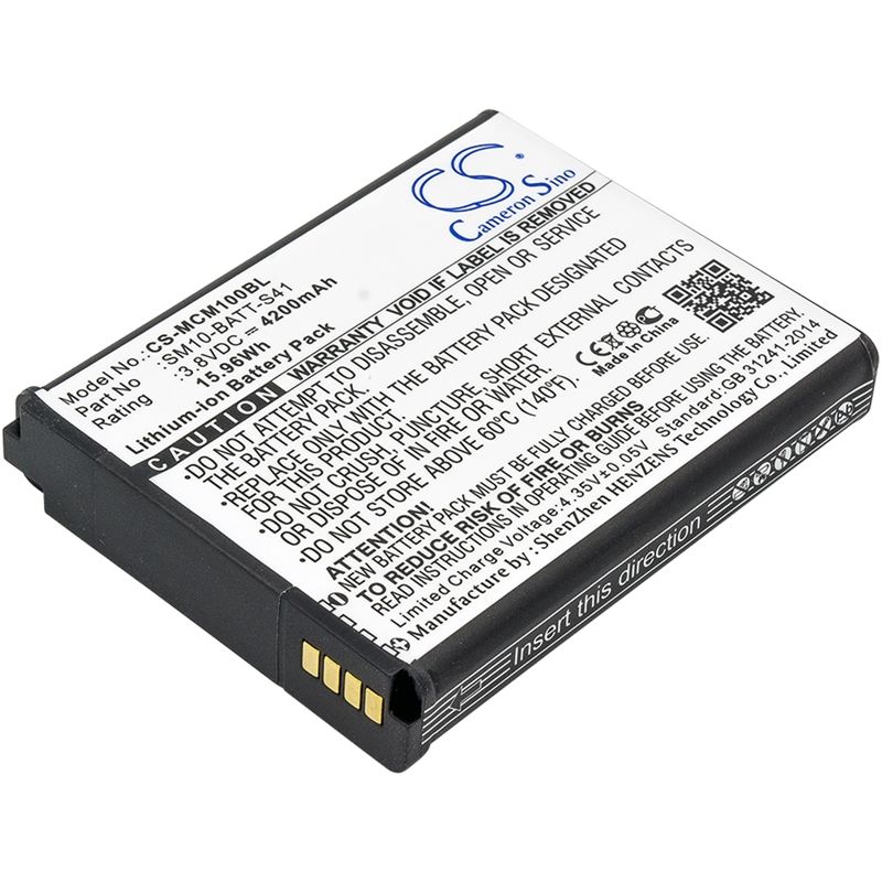 Li-ion Battery fits M3 Mobile, Sm10, Sm10lte 3.8V, 4200mAh Barcode Scanner Cameron Sino Technology Limited