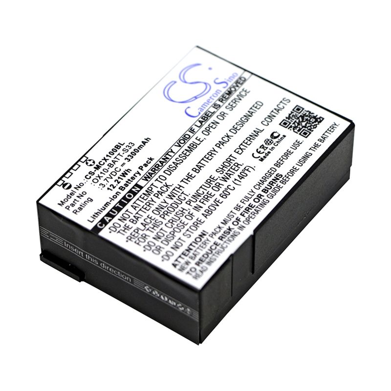 Li-ion Battery fits M3 Mobile, Orange, Ox10, Ox10 Rfid 3.7V, 3300mAh Barcode Scanner Cameron Sino Technology Limited