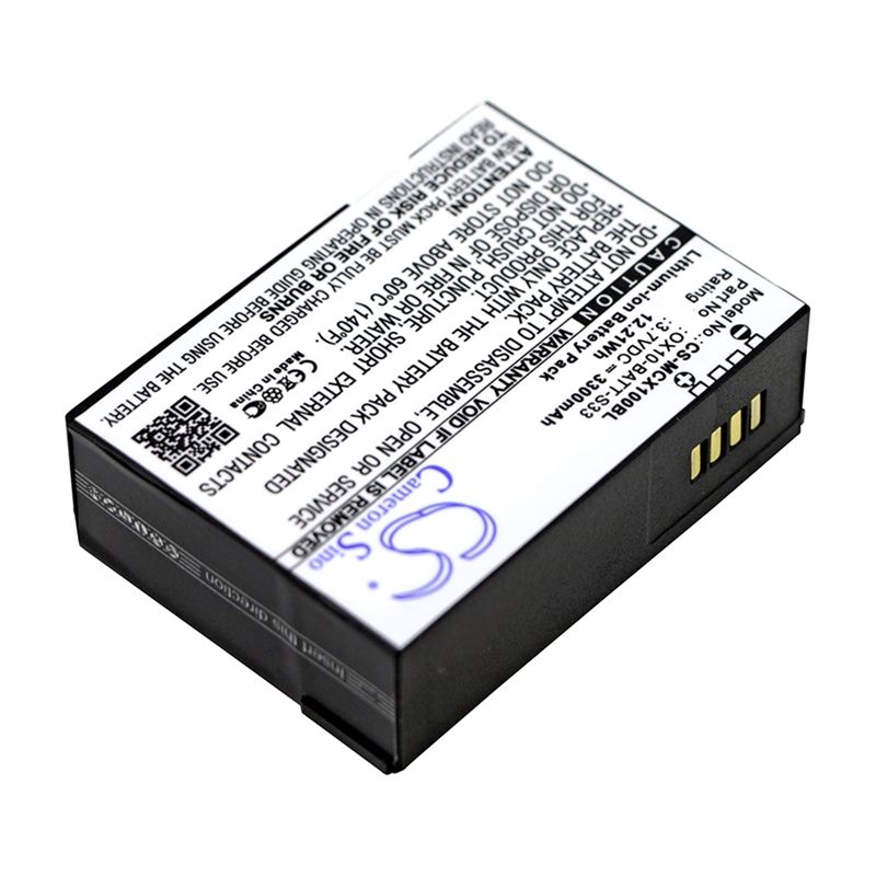 Li-ion Battery fits M3 Mobile, Orange, Ox10, Ox10 Rfid 3.7V, 3300mAh Barcode Scanner Cameron Sino Technology Limited