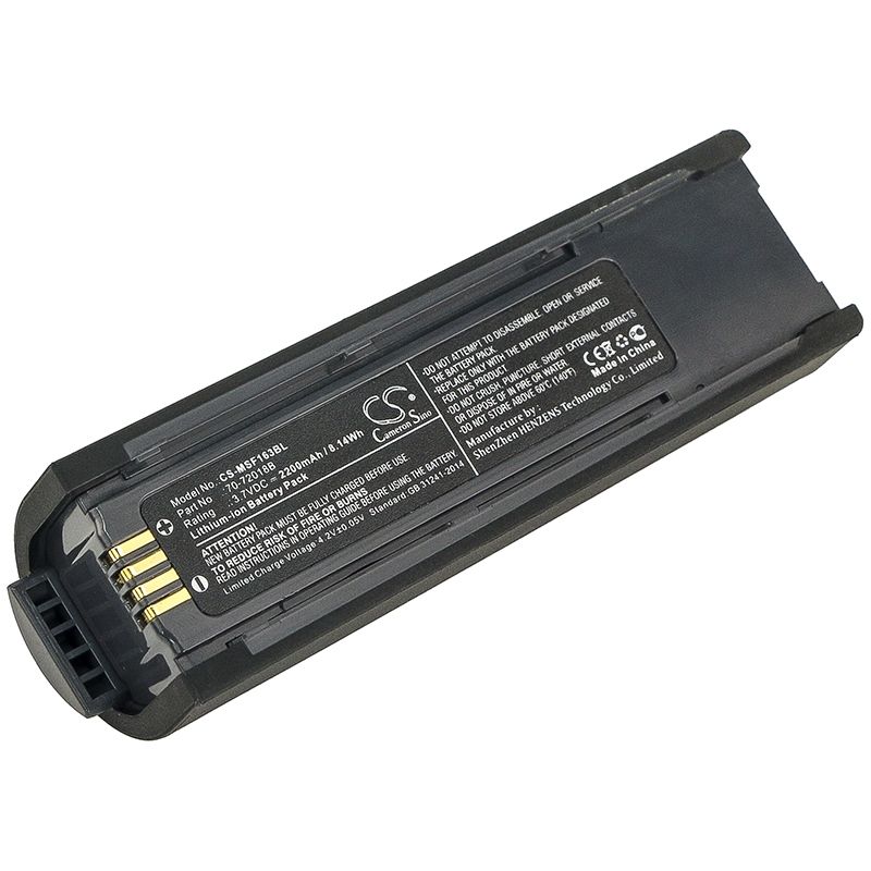 Li-ion Battery fits Metrologic, Ms1633 Focusbt 3.7V, 2200mAh Barcode Scanner Cameron Sino Technology Limited