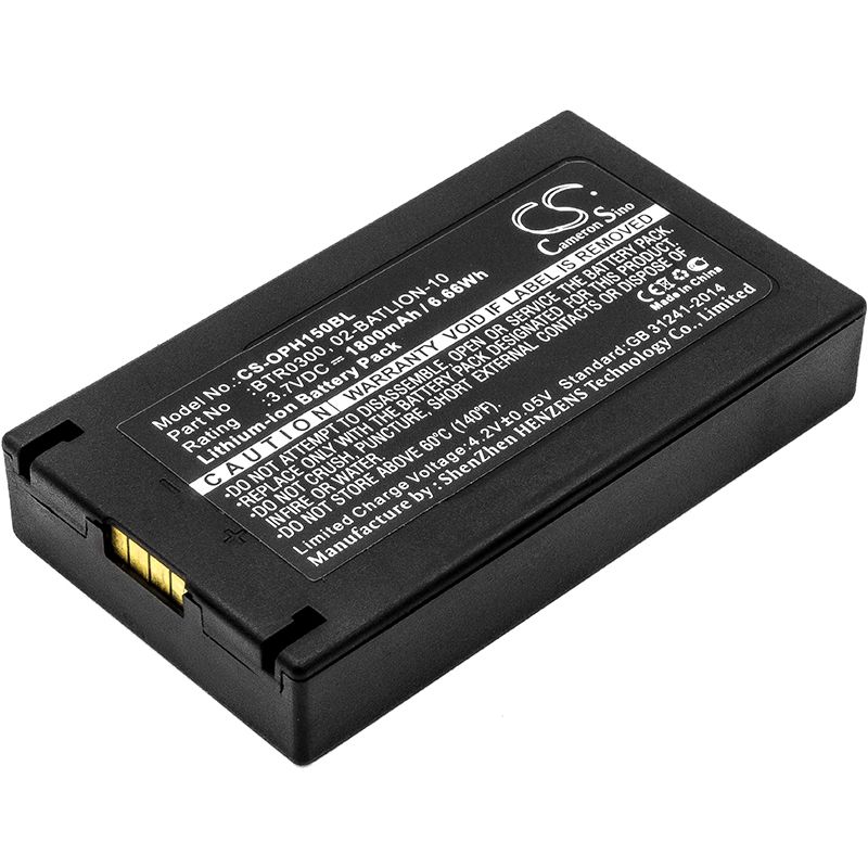 Li-ion Battery fits Opticon, H15, H-15a, H-15aj 3.7V, 1800mAh Barcode Scanner Cameron Sino Technology Limited