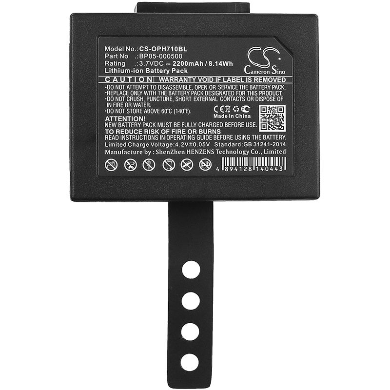 Li-ion Battery fits Opticon, Phl-7000, Phl-7100, Phl-7112 3.7V, 2200mAh Barcode Scanner Cameron Sino Technology Limited