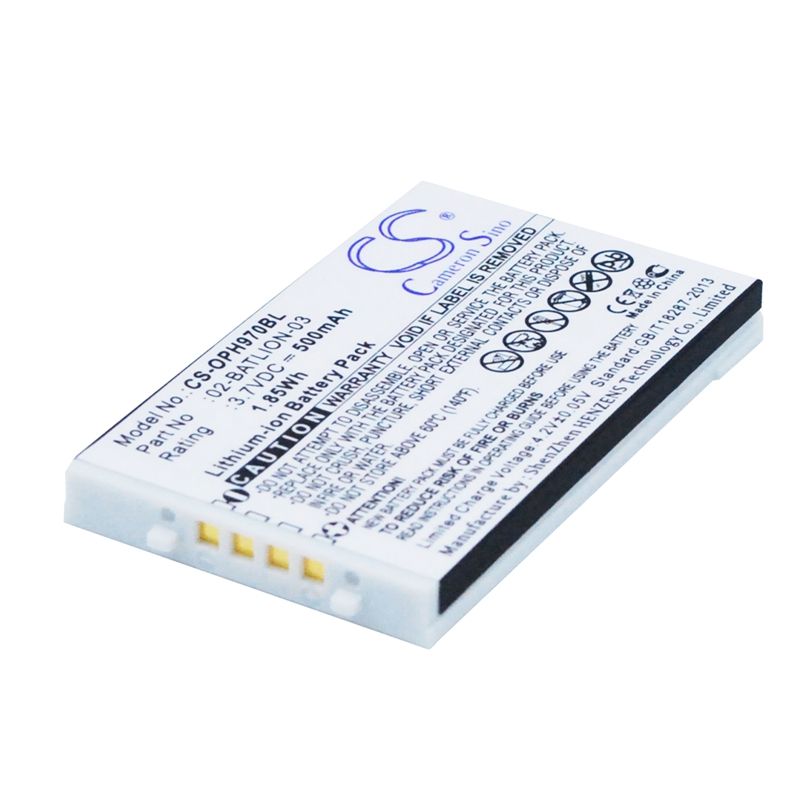 Li-ion Battery fits Opticon, Opl-7724, Opl-7734, Opl-9700 3.7V, 500mAh Barcode Scanner Cameron Sino Technology Limited