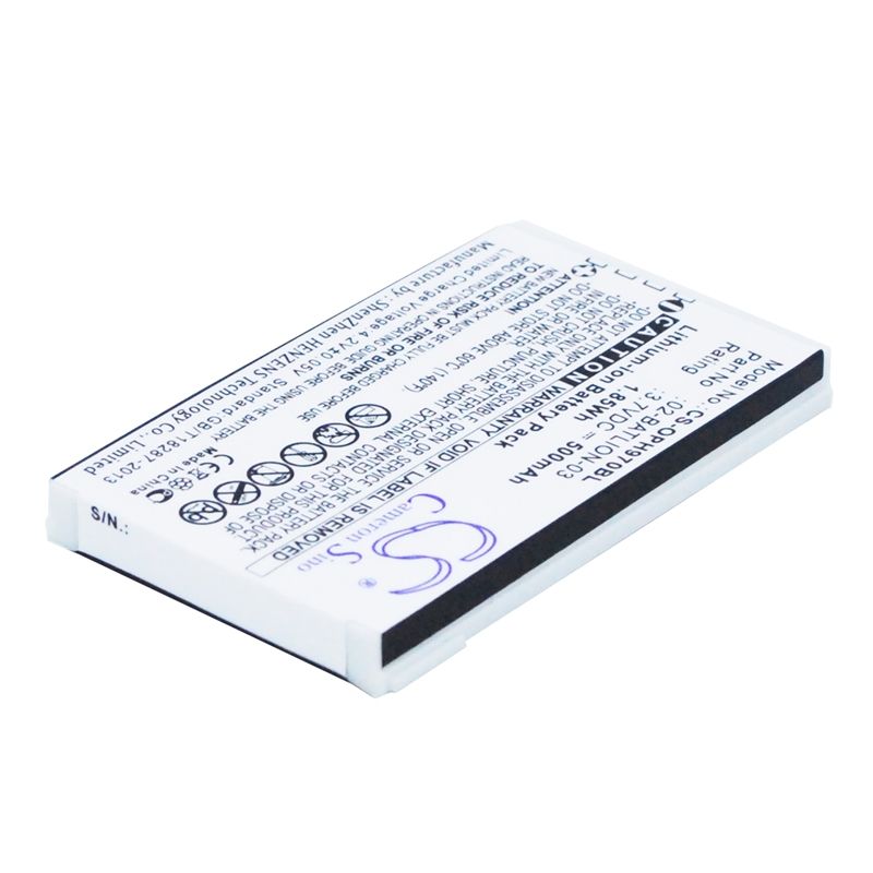Li-ion Battery fits Opticon, Opl-7724, Opl-7734, Opl-9700 3.7V, 500mAh Barcode Scanner Cameron Sino Technology Limited