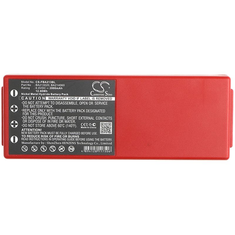 Ni-mh Battery Fits Hbc, Radiomatic Spectrum 2, Radiomatic Spectrum 3, 6.0v, 2000mah Crane Remote Control Cameron Sino Technology Limited