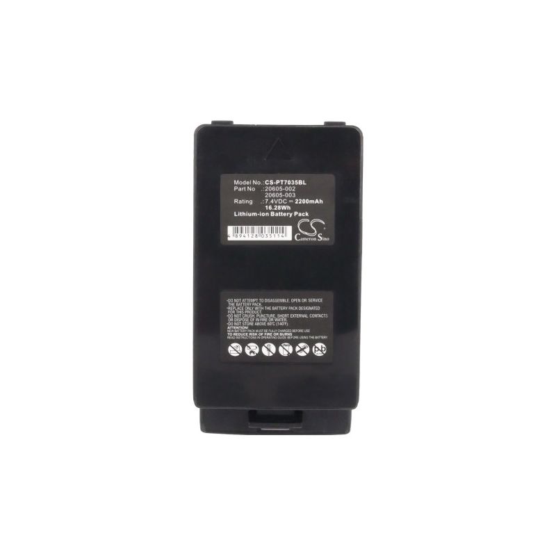 Li-ion Battery Fits Psion, Teklogix 7035, Teklogix 7035i, Teklogix 7035if 7.4v, 2200mah Barcode Scanner Cameron Sino Technology Limited