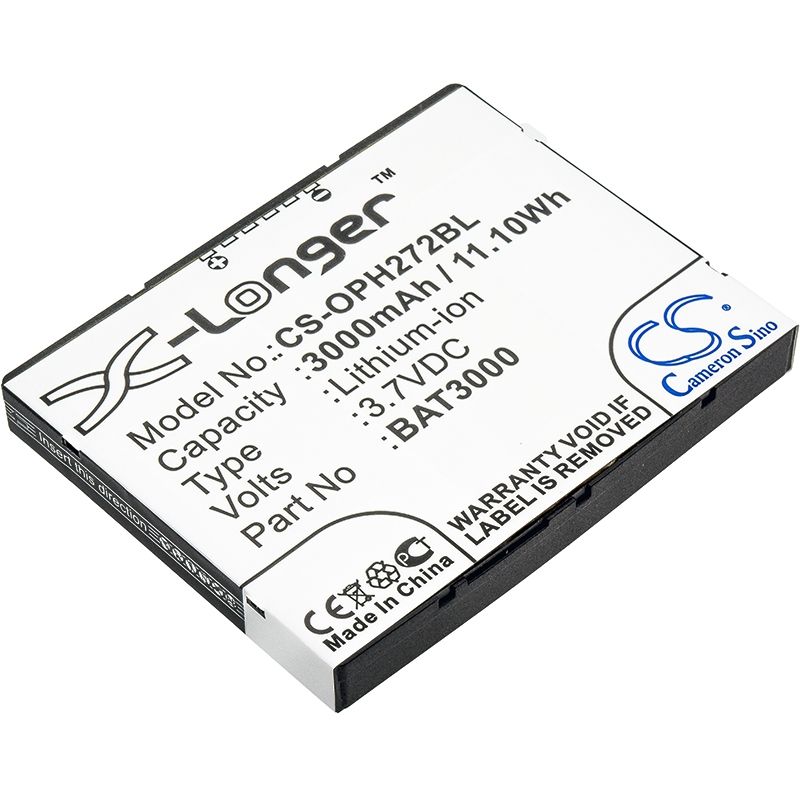 Li-ion Battery fits Opticon, H-27, H-27 1d, H-27 2d 3.7V, 3000mAh Barcode Scanner Cameron Sino Technology Limited