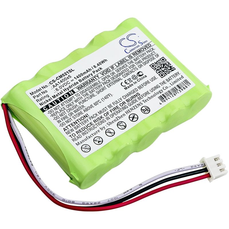 Ni-MH Battery fits Custom Battery Pack, Aa1400x5 6.0V, 1400mAh Battery Pack Cameron Sino Technology Limited