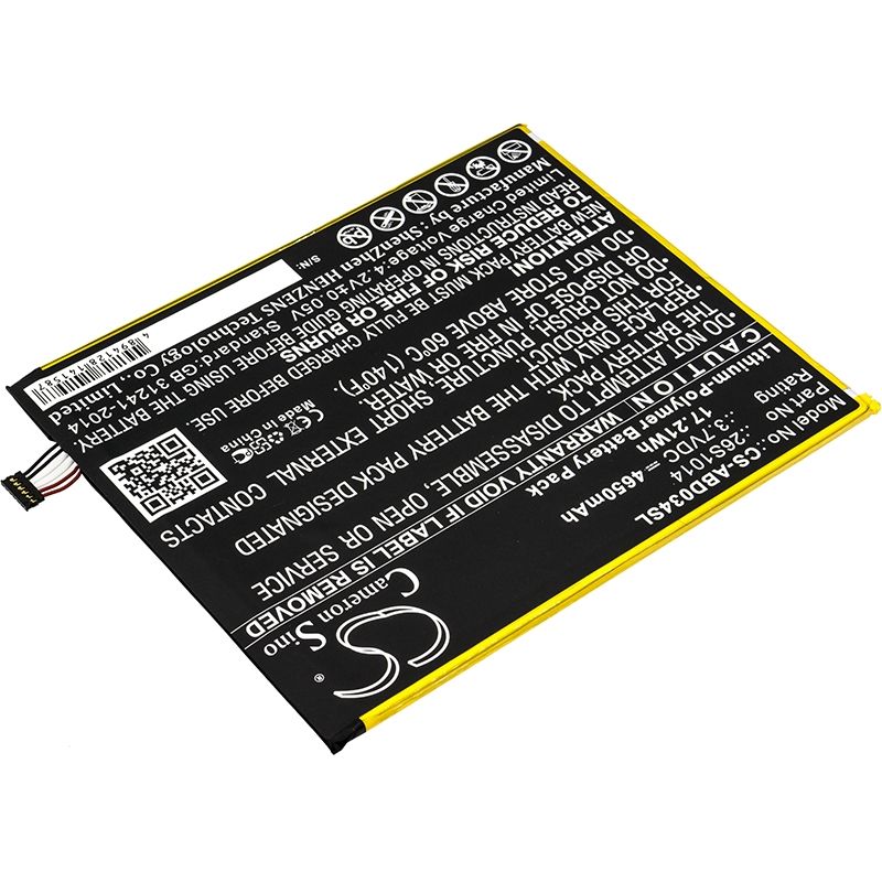 Li-Polymer Battery fits Amazon, Kindle Fire 8 7 Generation, Kindle Fire 8.7, Sx0340t 3.7V, 4650mAh Tablet Cameron Sino Technology Limited