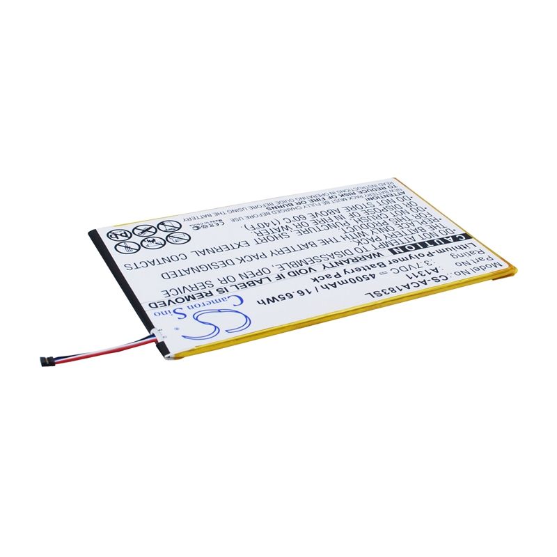 Li-polymer Battery Fits Acer, A1-830, A1-830-2csw-l16t, Iconia A1-830-25601g01nsw 3.7v, 4500mah Tablet Cameron Sino Technology Limited