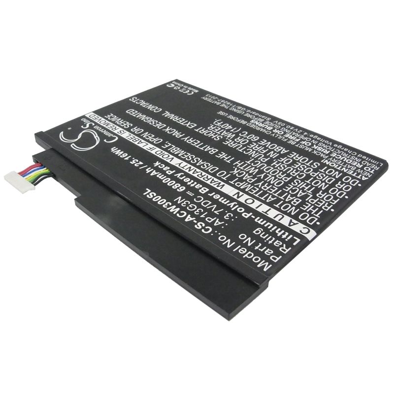 Li-polymer Battery Fits Acer, Iconia Tab W3, Iconia Tab W3-810, Zeiv4 3.7v, 6800mah Tablet Cameron Sino Technology Limited