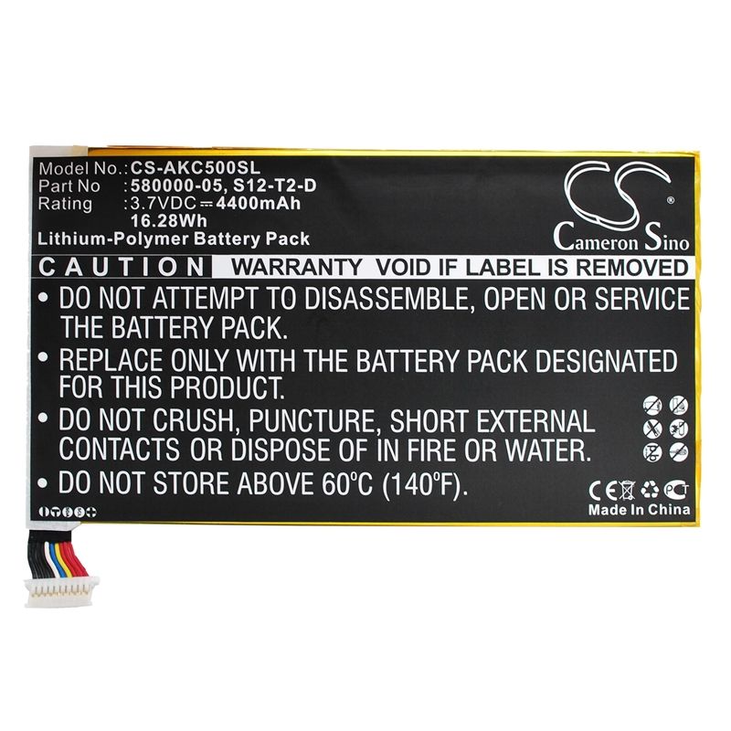 Li-polymer Battery Fits Amazon, Kc5, Kindle Fire Hd 2013, Kindle Fire Hd 3rd 3.7v, 4400mah Tablet Cameron Sino Technology Limited