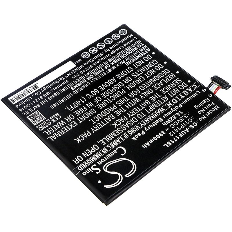 Li-Polymer Battery fits Asus, Fe170cg, Fe175cg, Fonepad 7 Fe171mg 3.8V, 3900mAh Tablet Cameron Sino Technology Limited