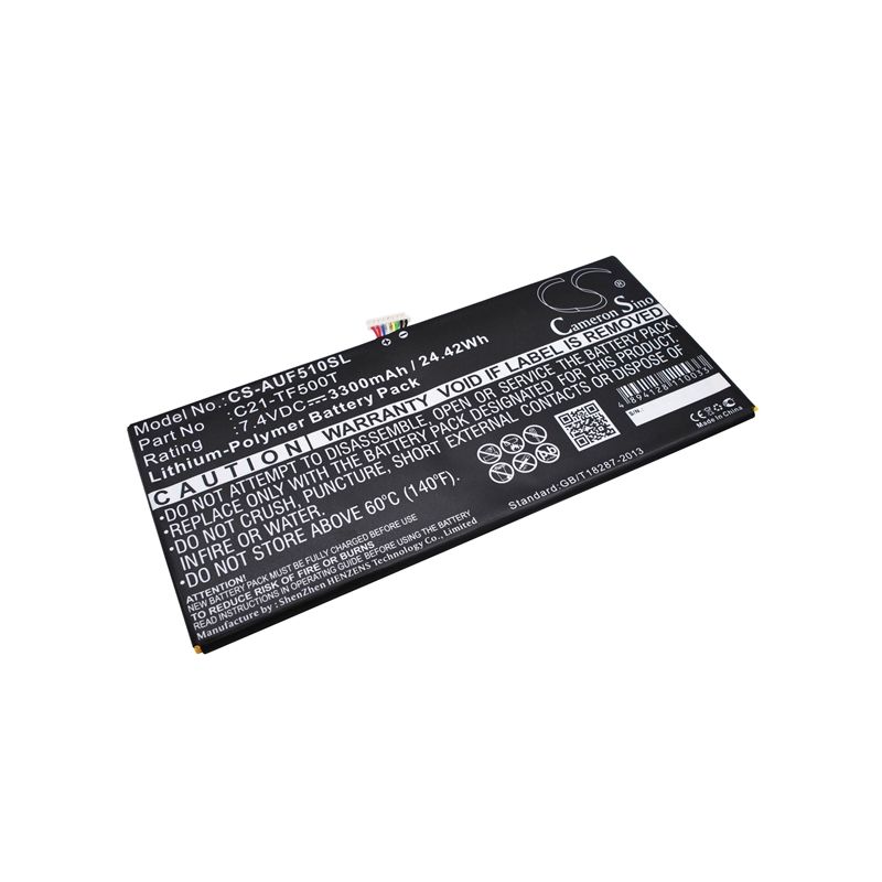 Li-Polymer Battery fits Asus, Transformer Pad Tf500t 7.4V, 3300mAh Tablet Cameron Sino Technology Limited