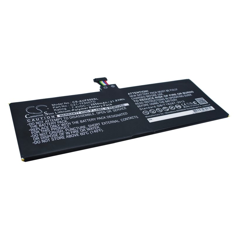 Li-Polymer Battery fits Asus, Vivotab Tf600t 7.4V, 2950mAh Computer Cameron Sino Technology Limited