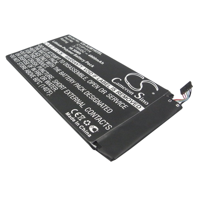 Li-Polymer Battery fits Asus, K00f, Me102, Me102a 3.75V, 4900mAh Tablet Cameron Sino Technology Limited